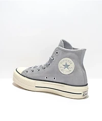 Converse Chuck Taylor All Star Lift Cozy Gravel High Top Platform Shoes