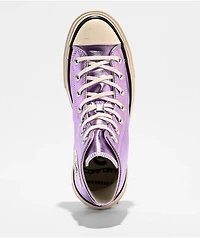 Converse Chuck Taylor All Star Lift Double Stack Purple & White Platform Shoes
