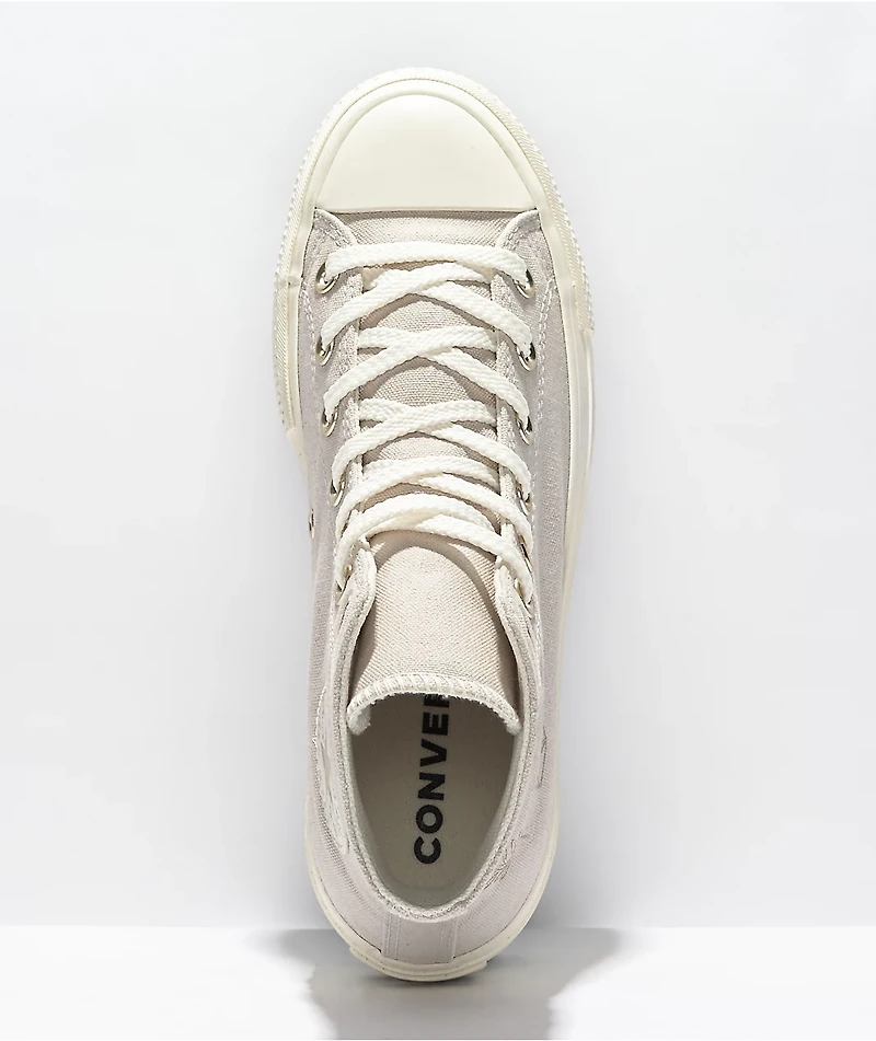 Converse Chuck Taylor All Star Lift Hi Desert Sand Festival Platform Shoes