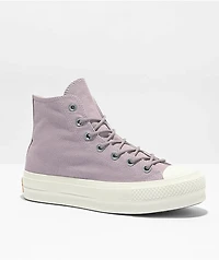 Converse Chuck Taylor All Star Lift Lucid Lilac High Top Platform Shoes