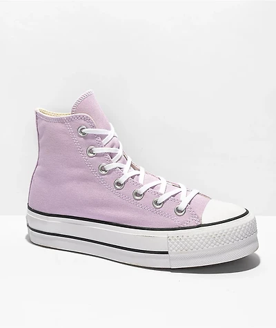 Converse Chuck Taylor All Star Lift Pale Amethyst High Top Platform Shoes