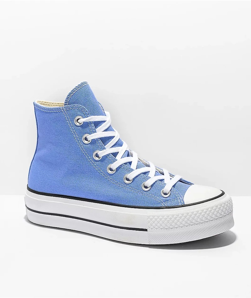 Converse Chuck Taylor All Star Lift Royal Pulse & White High Top Platform Shoes