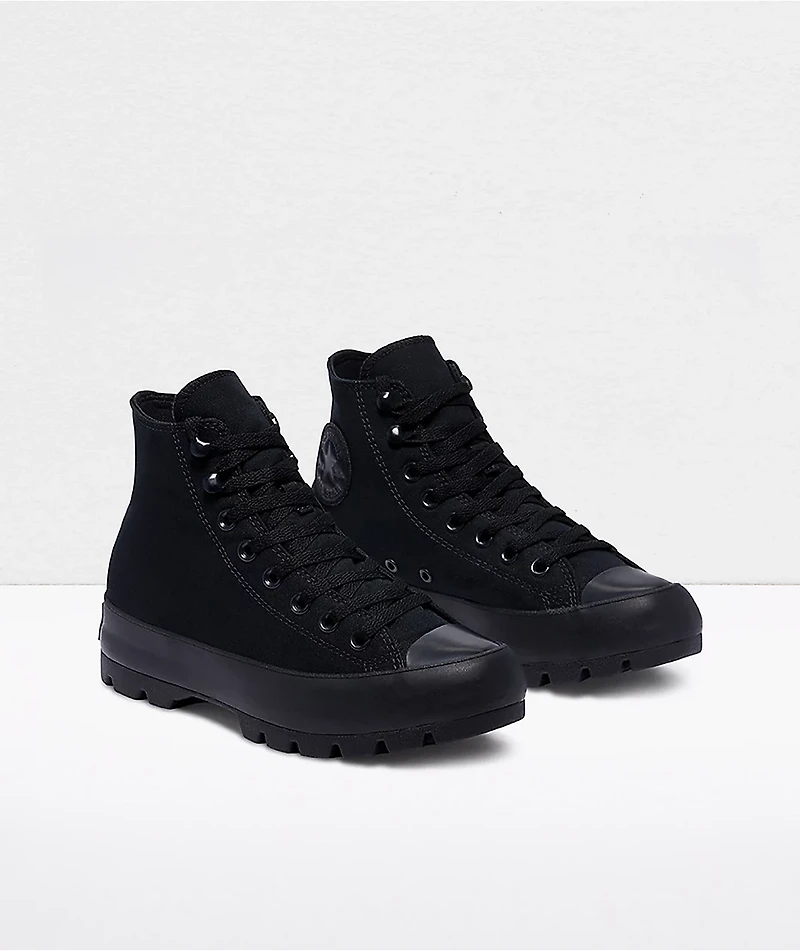 Converse Chuck Taylor All Star Lugged Black High Top Shoes