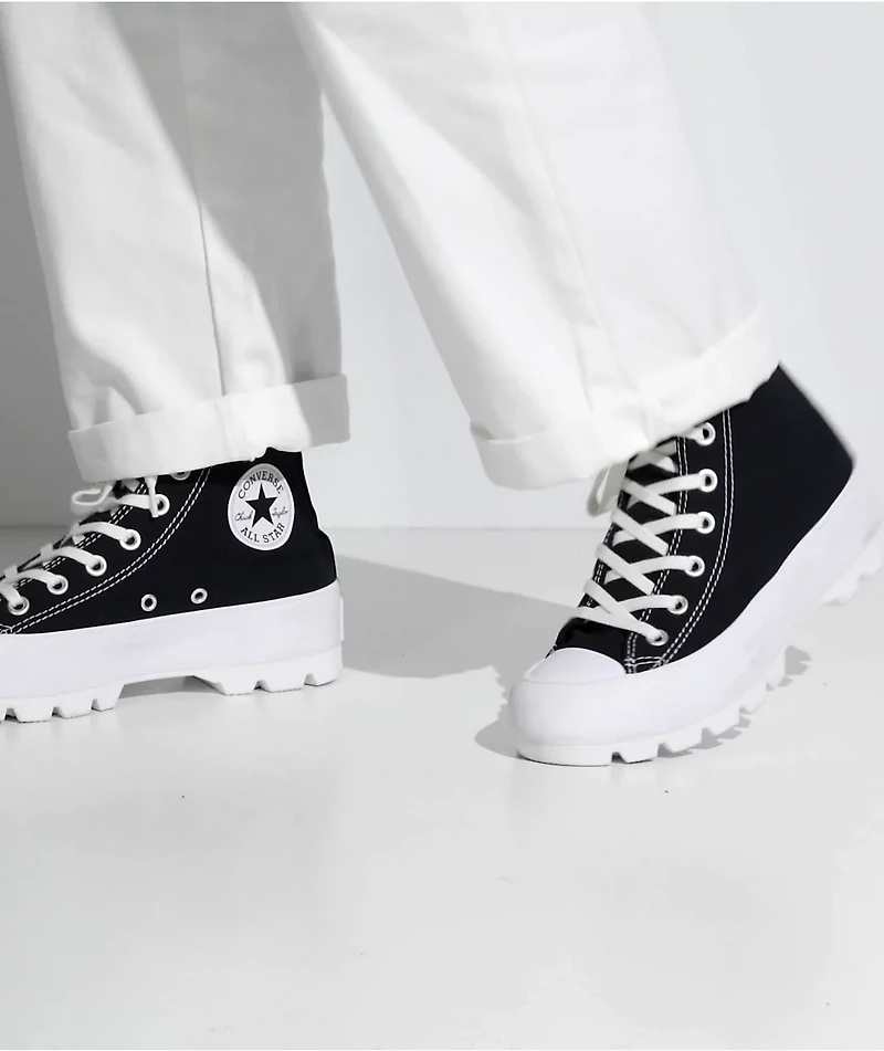 Converse Chuck Taylor All Star Lugged Black High Top Shoes