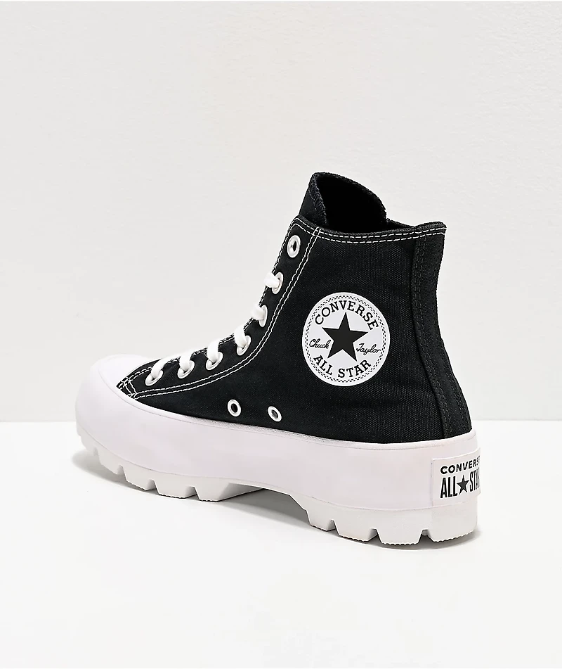 Converse Chuck Taylor All Star Lugged Black High Top Shoes