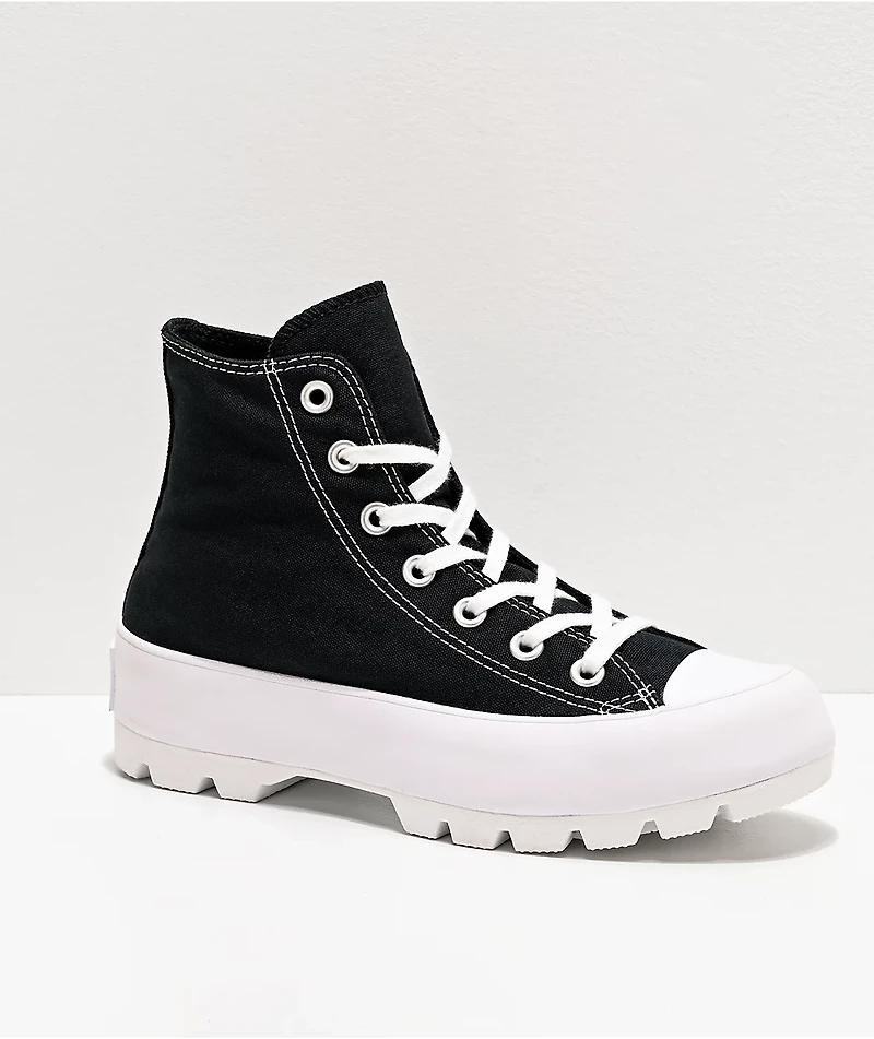 Converse Chuck Taylor All Star Lugged Black High Top Shoes