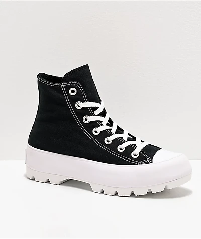 Converse Chuck Taylor All Star Lugged Black High Top Shoes