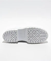 Converse Chuck Taylor All Star Lugged Heel White Canvas Platform Shoes