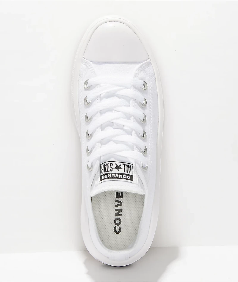 Converse Chuck Taylor All Star Move White Platform Shoes