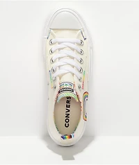 Converse Chuck Taylor All Star Pride Cream, Red & Orange Platform Shoes