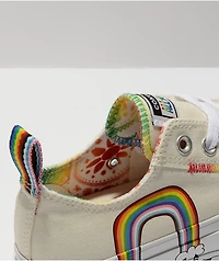 Converse Chuck Taylor All Star Pride Cream, Red & Orange Platform Shoes