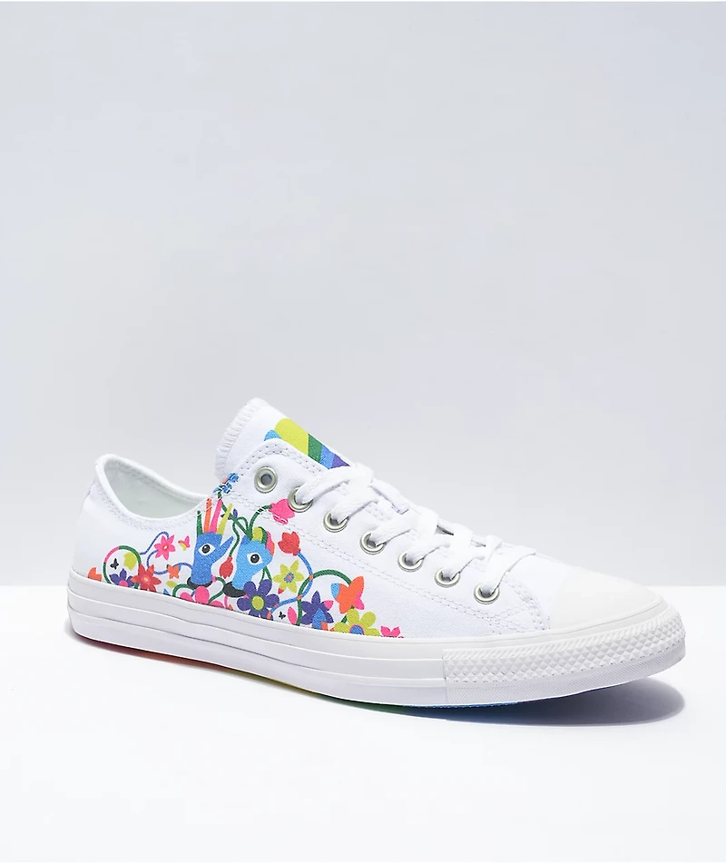Converse Chuck Taylor All Star Pride White & Rainbow Shoes