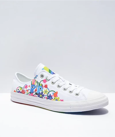Converse Chuck Taylor All Star Pride White & Rainbow Shoes
