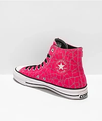 Converse Chuck Taylor All Star Pro Crackle Pink & Black High Top Skate Shoes