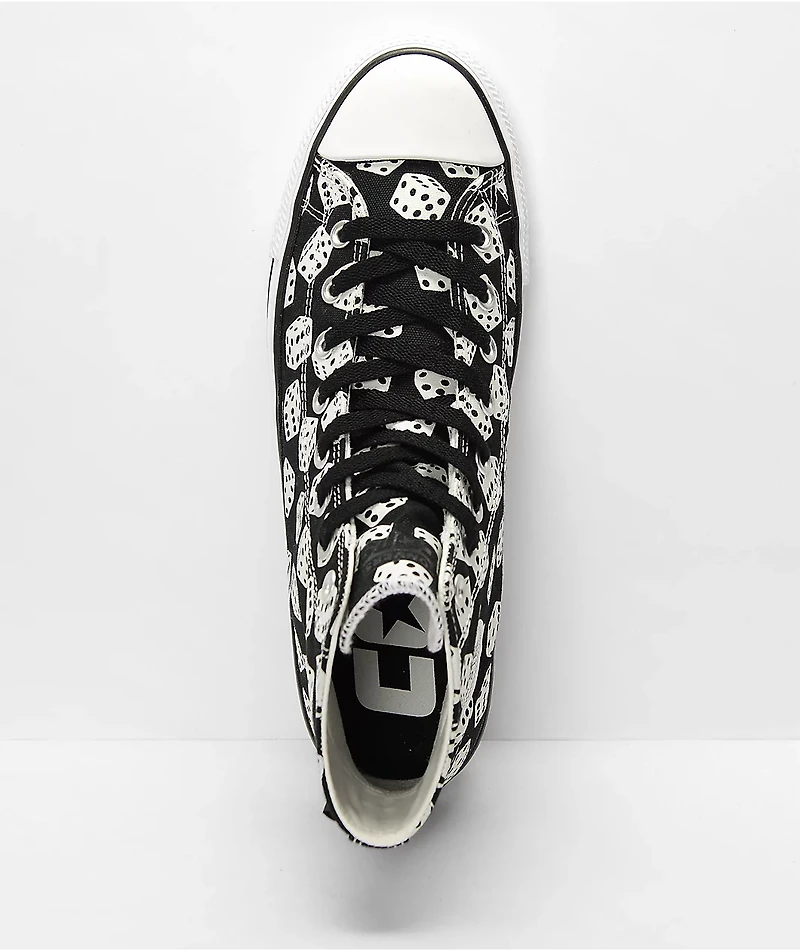 Converse Chuck Taylor All Star Pro Dice Black & White High Top Skate Shoes