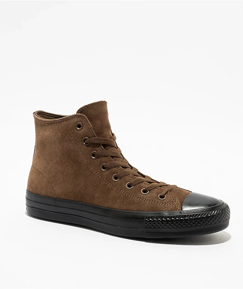 Converse Chuck Taylor All Star Pro Hi Grounded & Black Suede Skate Shoes