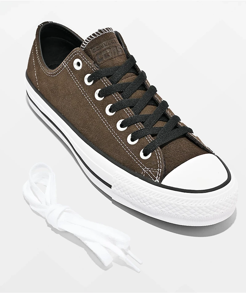 Converse Chuck Taylor All Star Pro Ox Suede Brown & White Shoes