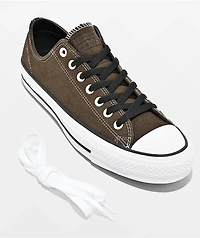 Converse Chuck Taylor All Star Pro Ox Suede Brown & White Shoes