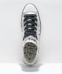 Converse Chuck Taylor All Star Pro Sammy Baca White & Black Paisley High Top Skate Shoes