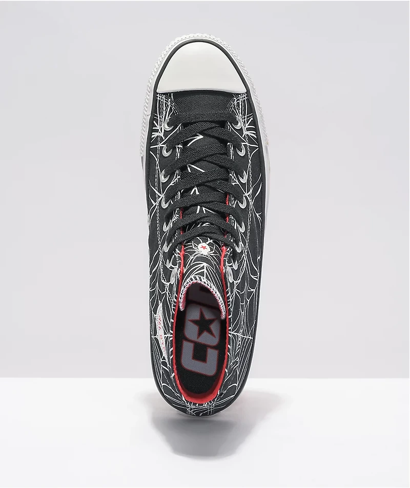 Converse Chuck Taylor All Star Pro Spiderweb Black & White High Top Skate Shoes