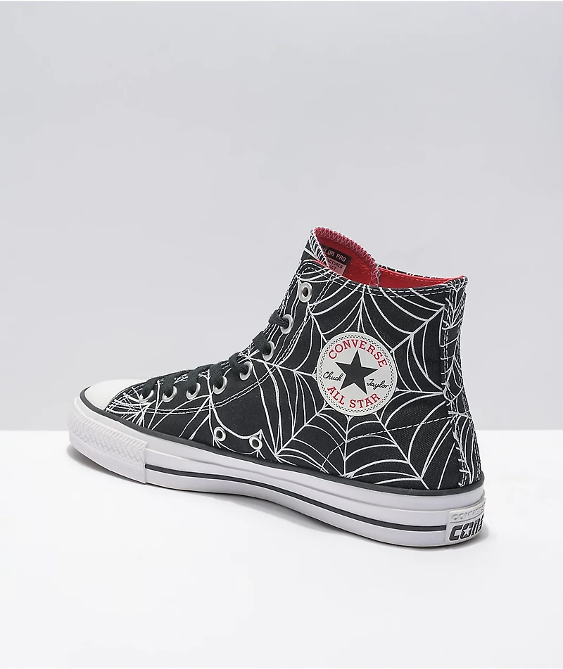 Converse Chuck Taylor All Star Pro Spiderweb Black & White High Top Skate Shoes