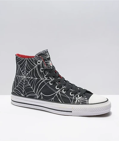 Converse Chuck Taylor All Star Pro Spiderweb Black & White High Top Skate Shoes