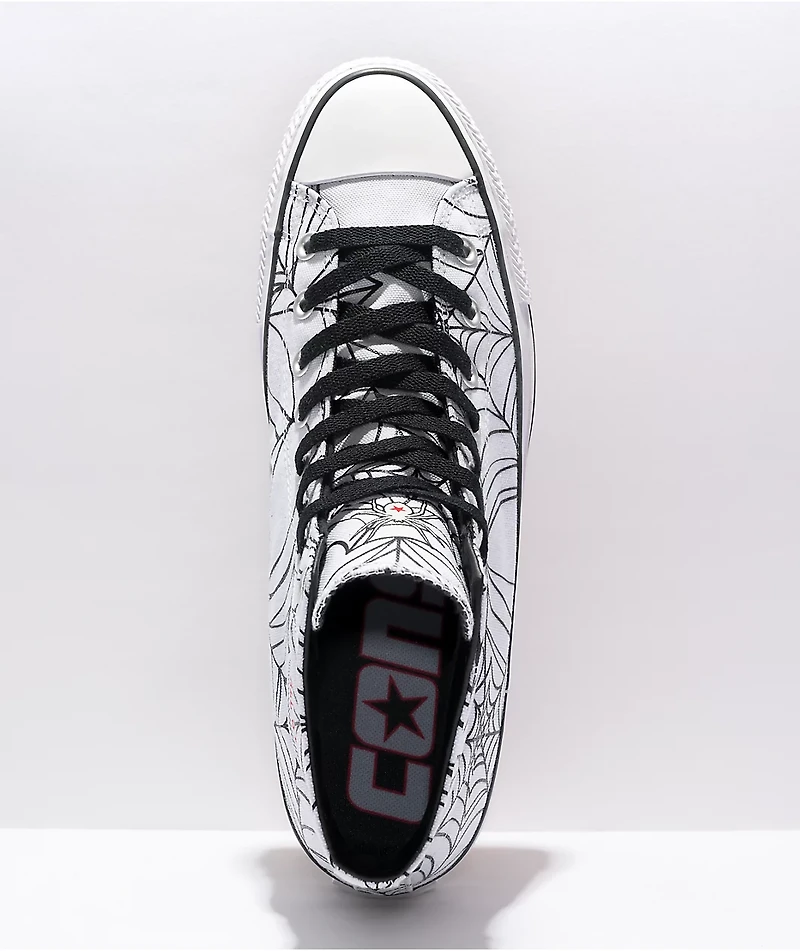 Converse Chuck Taylor All Star Pro Spiderweb White & Black High Top Skate Shoes
