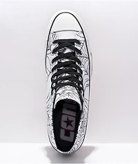 Converse Chuck Taylor All Star Pro Spiderweb White & Black High Top Skate Shoes