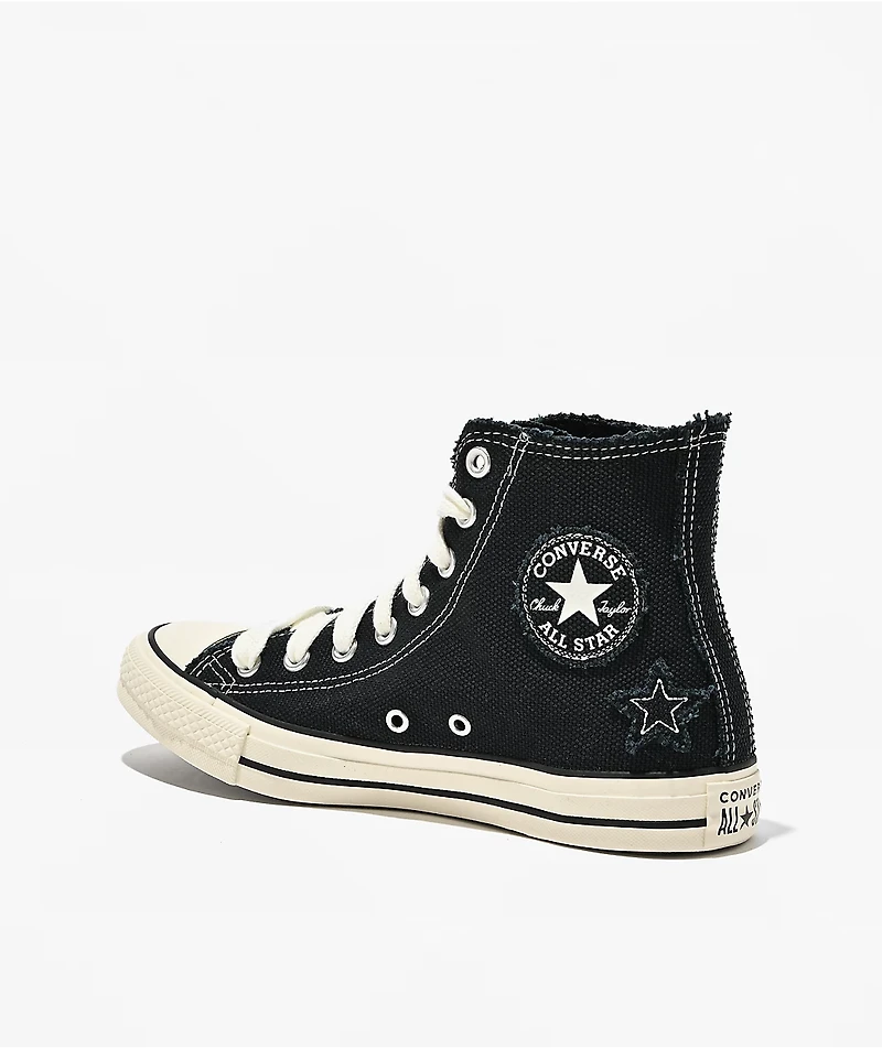 Converse Chuck Taylor All Star Starstruck Distressed Black High Top Shoes