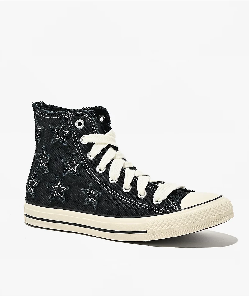Converse Chuck Taylor All Star Starstruck Distressed Black High Top Shoes
