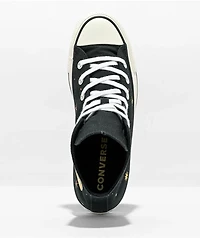 Converse Chuck Taylor All Star Timeless Black Embroidery High Top Shoes