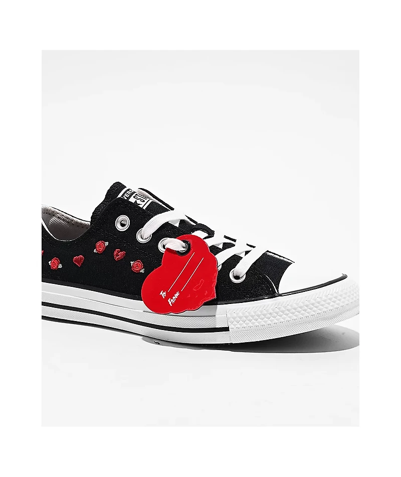 Converse Chuck Taylor All Star Valentine's Day Black, Red, & Egret Shoes