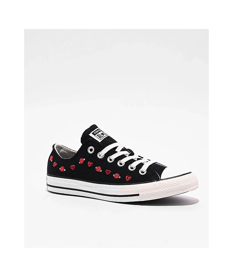 Converse Chuck Taylor All Star Valentine's Day Black, Red, & Egret Shoes