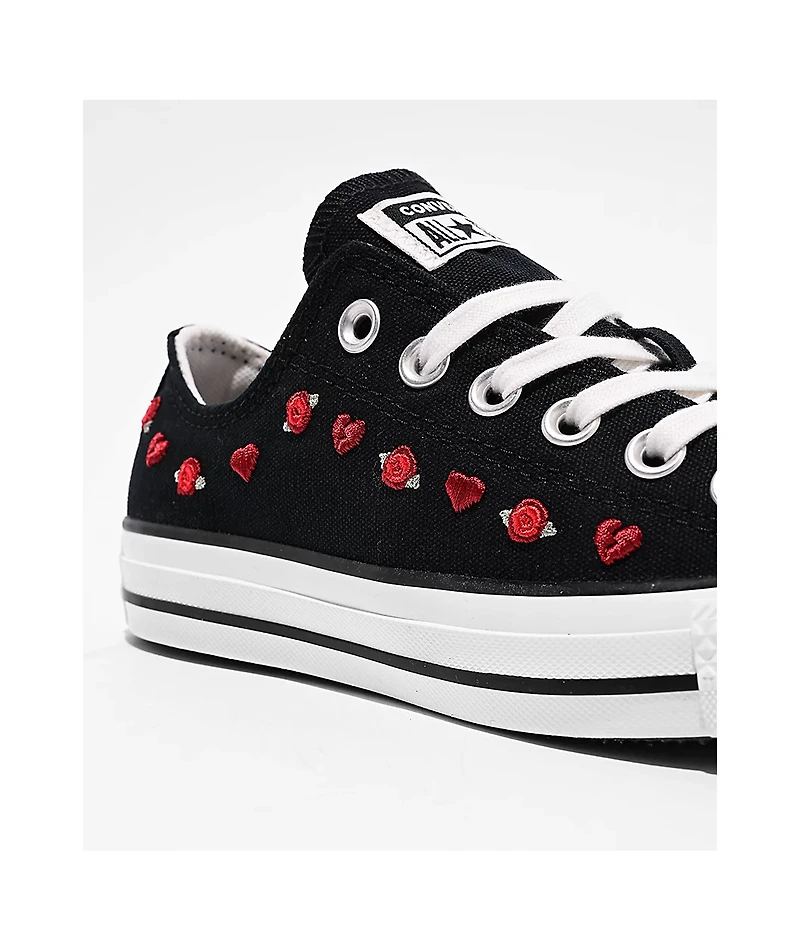 Converse Chuck Taylor All Star Valentine's Day Black, Red, & Egret Shoes