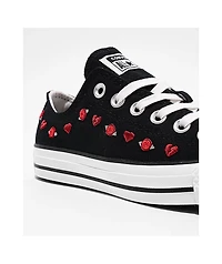 Converse Chuck Taylor All Star Valentine's Day Black, Red, & Egret Shoes