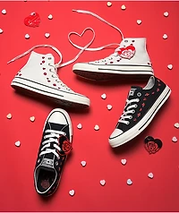 Converse Chuck Taylor All Star Valentine's Day Black, Red, & Egret Shoes