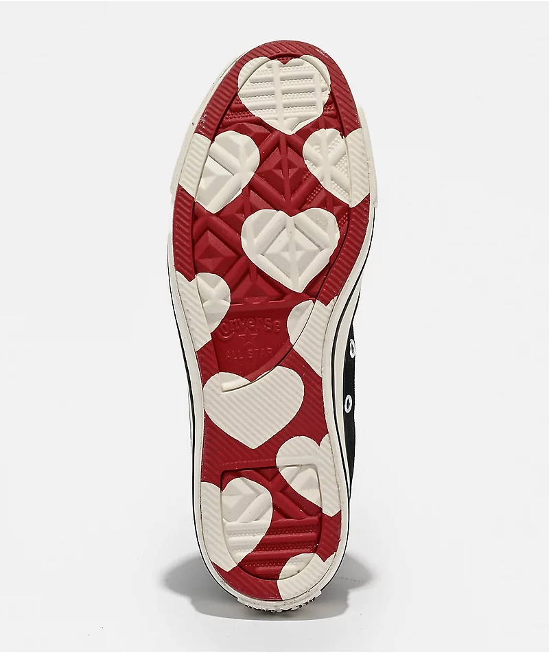 Converse Chucks In Love Chuck Taylor All Star Black & Egret High Top Shoes