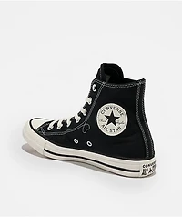 Converse Chucks In Love Chuck Taylor All Star Black & Egret High Top Shoes