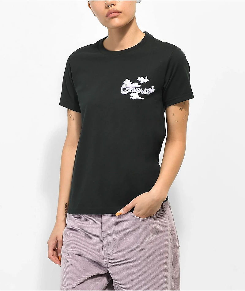 Converse Dreamer Black Crop T-Shirt