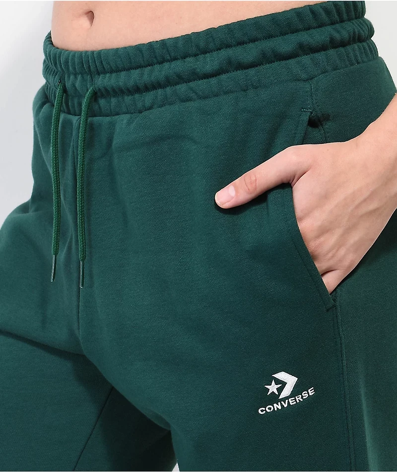 Converse Embroidered Classic Green Sweatpants