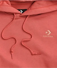 Converse Embroidered Star Chevron Coral Hoodie