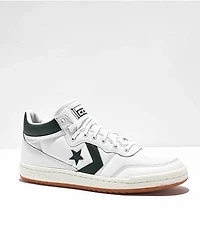 Converse Fastbreak Pro White & Deep Emerald Skate Shoes