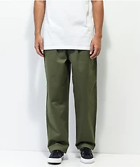 Converse Five Pocket Forest Green Elastic Waist Pants