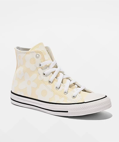 Converse Kids Chuck Taylor All Star Flowers White High Top Shoes
