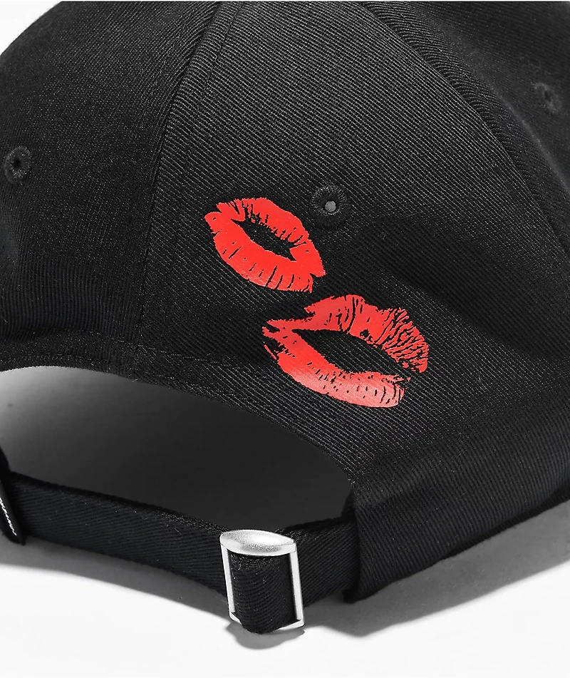 Converse Lips Black Strapback Hat