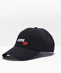 Converse Lips Black Strapback Hat