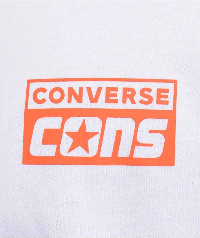 Converse Logo White Long Sleeve T-Shirt