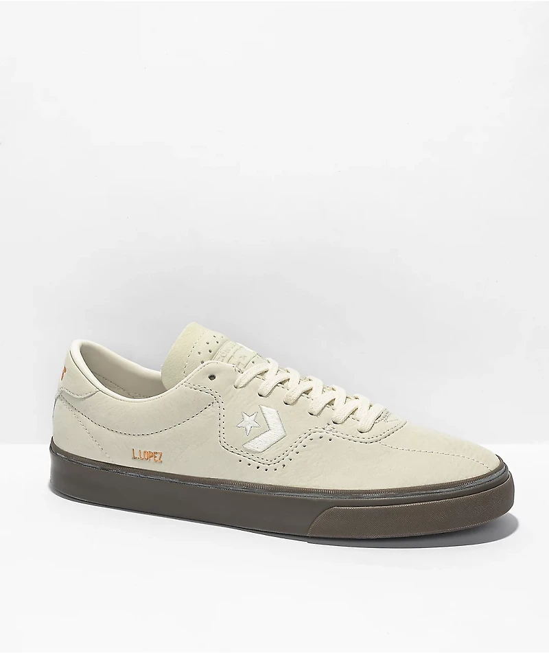 Converse Louie Lopez Pro Mushroom & Gum Leather Skate Shoes