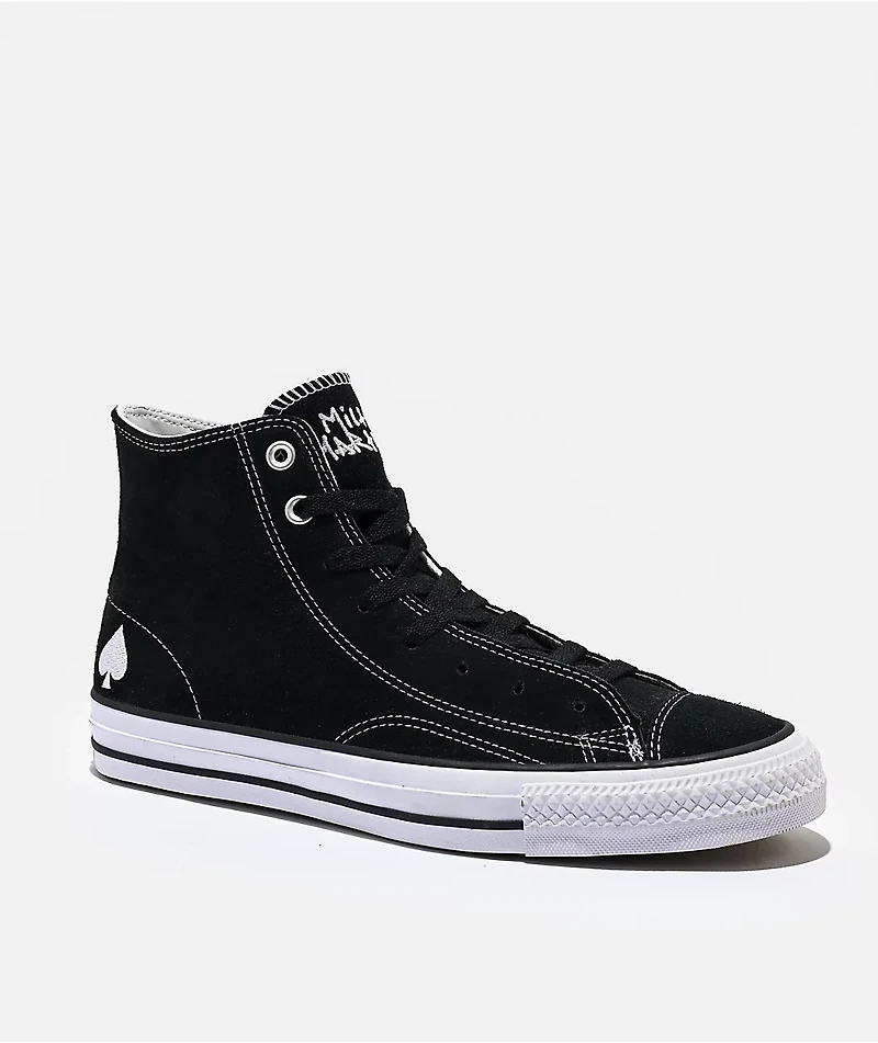 Converse Milton Martinez Chuck Taylor All Star Pro Black Suede Skate Shoes