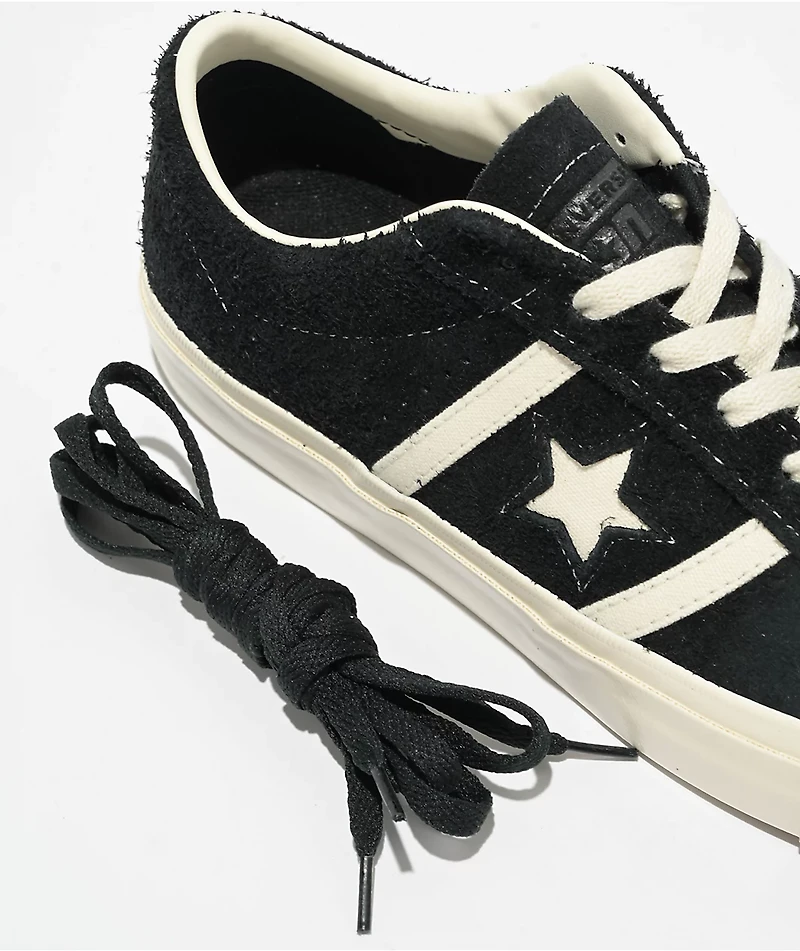 Converse One Star Academy Pro Black & Egret Skate Shoes